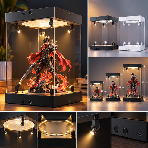 Revolving led acrylic - revolving, display