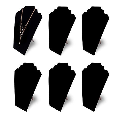 Black velvet neck form - black,
