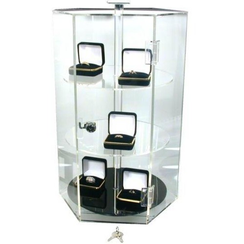 Rotating clear acrylic locking - rotating,