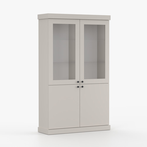 Glass display cabinet with